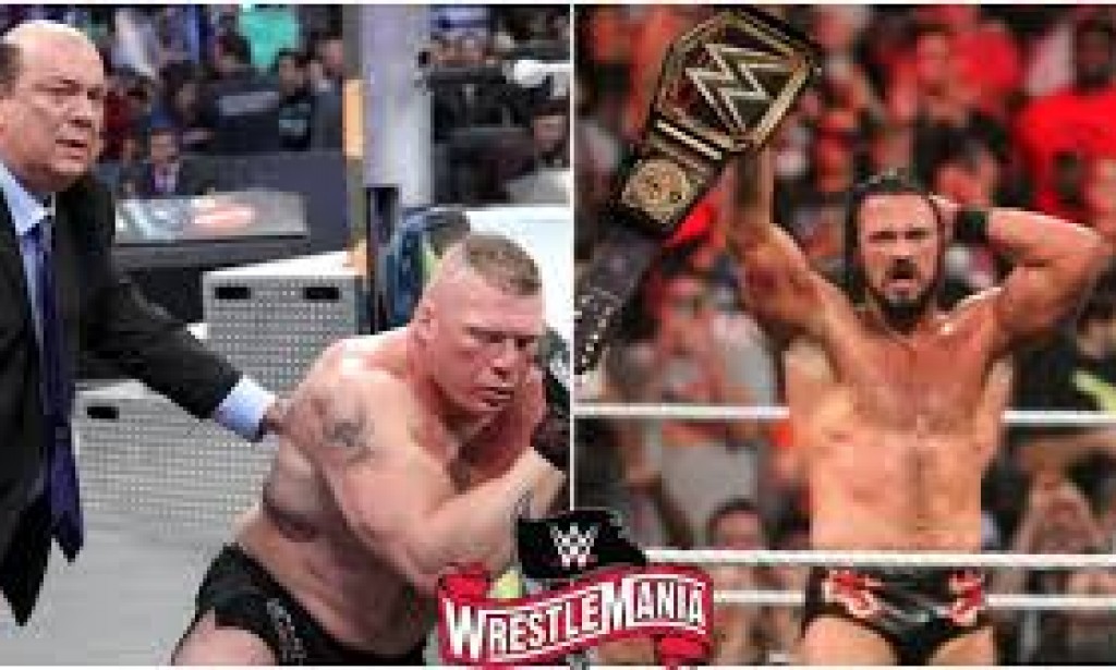 Wrestlemania 36: The Unbelievable 5 Star Fight Between The Beast Brock Lesnar and Drew Mcintyre