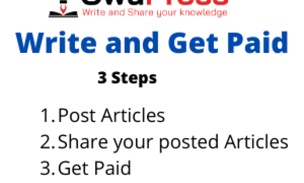 Write articles and get Paid