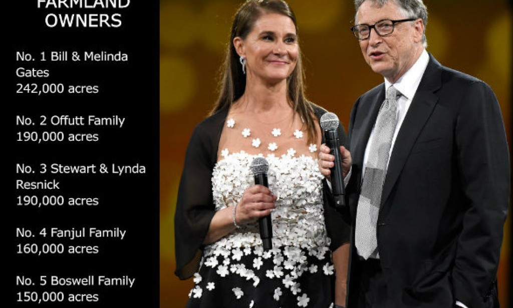 Bill gate is now officially the largest FARMLAND  owner in the United States with over 242,000 acres according to Forbes,