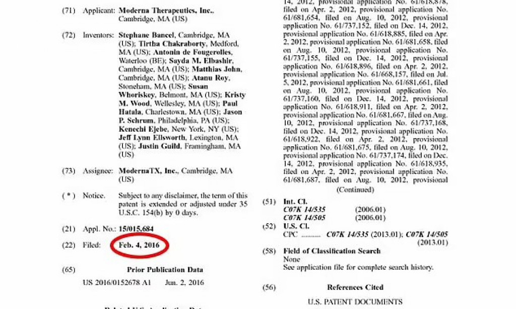 Moderna Created COVID-19 In Order To Grift Billions From “Vaccine” Sales  SEE PROOF