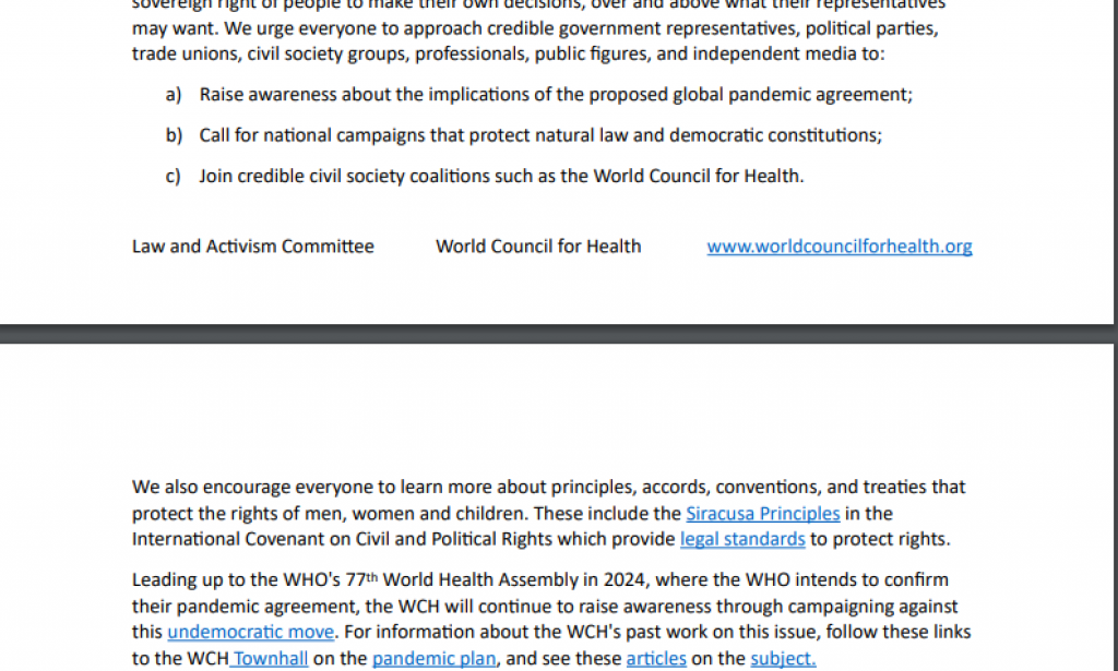 BREAKING: Open Letter to Africa Leaders  on the WHO’s Pandemic Treaty