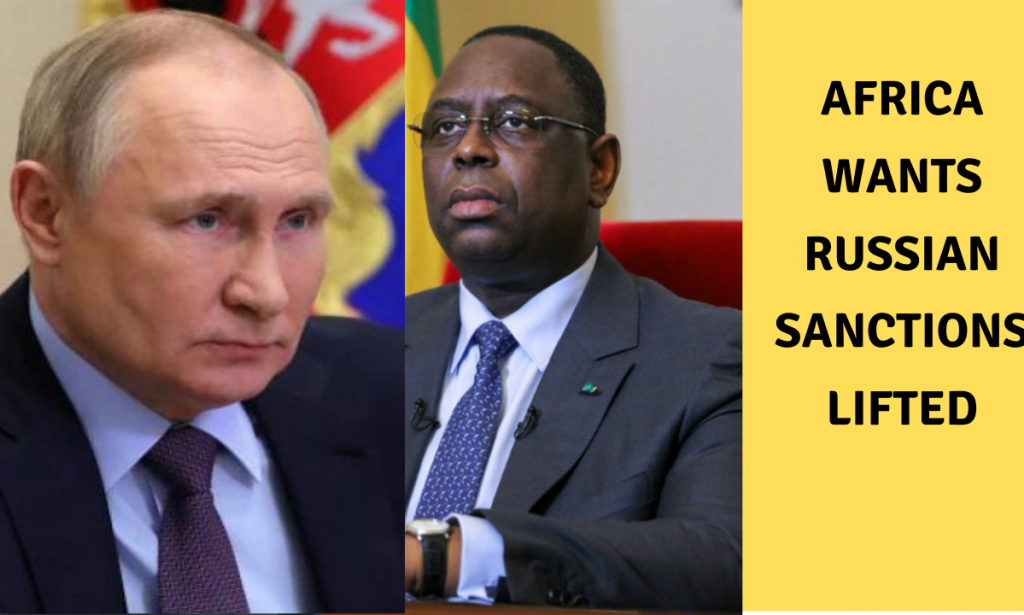 Africa wants sanctions against Russia Removed