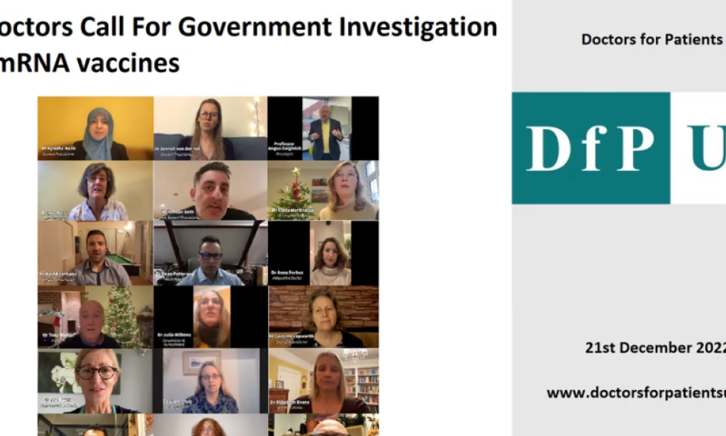 BREAKING NEWS -UK Doctors Call For Government  URGENT Investigation Of mRNA Covid Vaccines